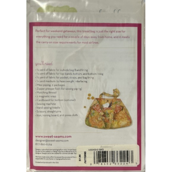 Sweet Seams - Weekend Bag - Picture 2 of 2